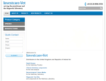Tablet Screenshot of investcare-vet.com